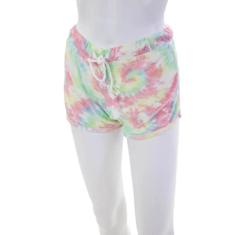 Emerson Road Womens Tie Dye Tank Top And Shorts Pajama Set Multicolor Size XS